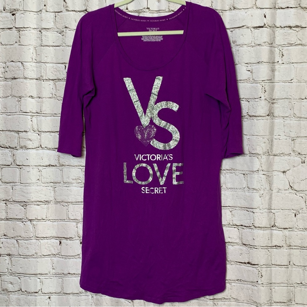 Victoria’’s Secret Graphic Long Sleeved PJ Dress